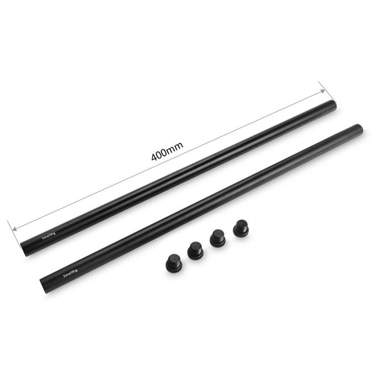 SmallRig 15mm Black Aluminum Alloy Rod (M12-400mm / 16in) (2pcs) 1054
