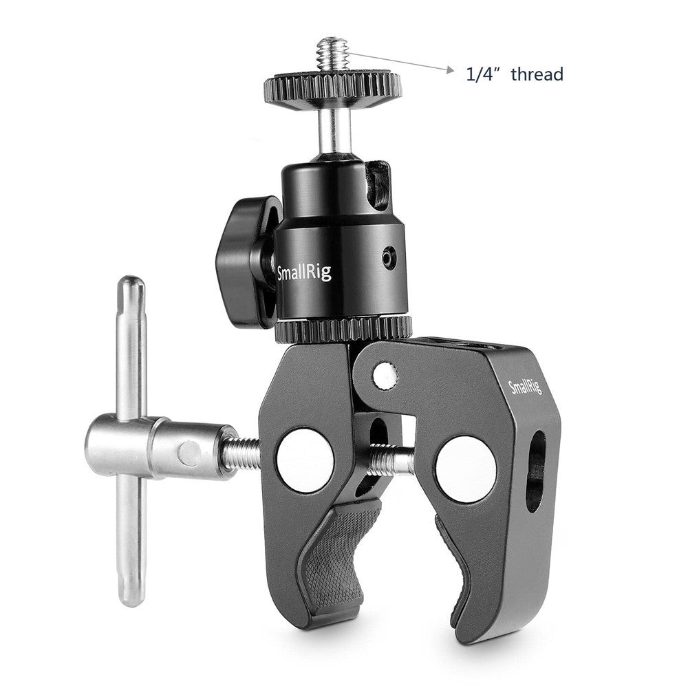 SmallRig Super Clamp with Ball Head Mount (1/4"-20 Screw) 1124
