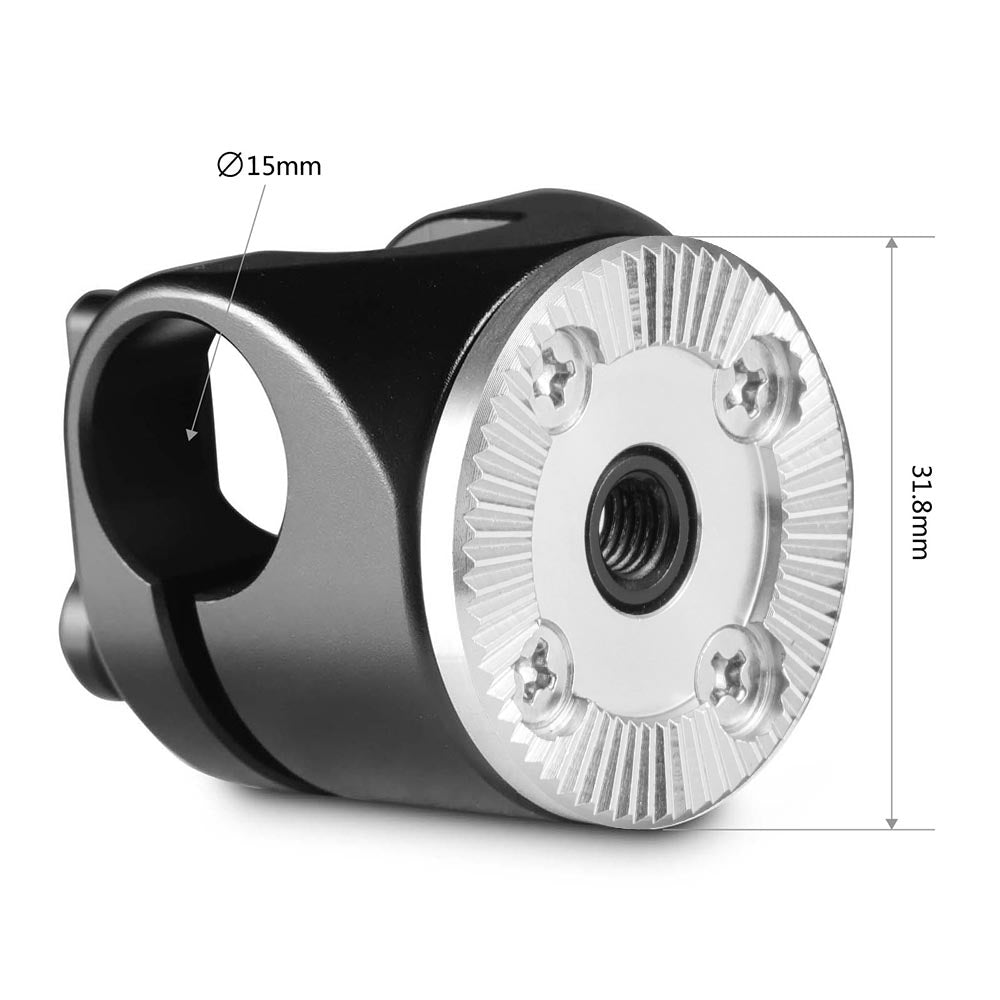SmallRig Single 15mm Rod Clamp with ARRI Rosette 1686B