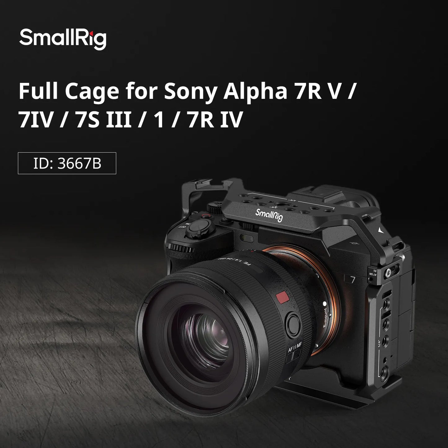 Full Camera Cage for Sony Alpha 7R V/Alpha 7 IV/Alpha 7 S III/Alpha 1/Alpha 7R IV