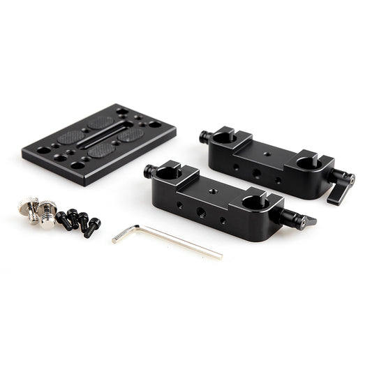 SmallRig Bottom Mount Plate with Dual 15mm Rod Clamp 1775