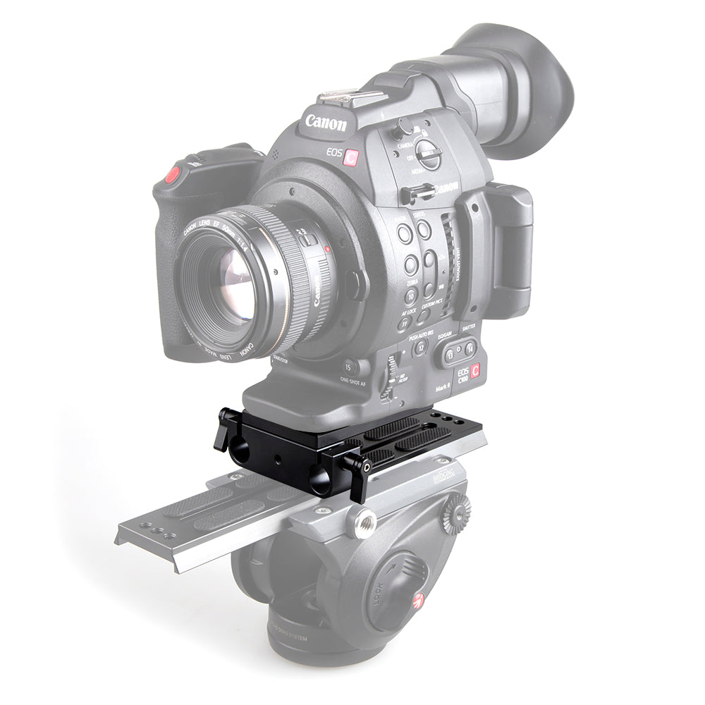 SmallRig Bottom Mount Plate with Dual 15mm Rod Clamp 1775