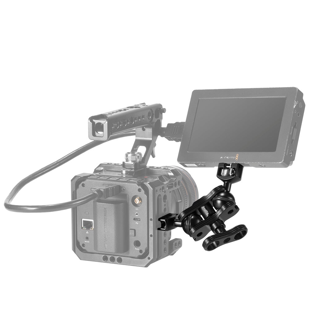 SmallRig Magic Arm with Dual Ball Heads (NATO Clamp and 1/4"-20 Screw) 2071B