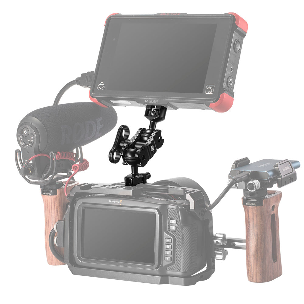 SmallRig Magic Arm with Dual Ball Heads (NATO Clamp and 1/4"-20 Screw) 2071B