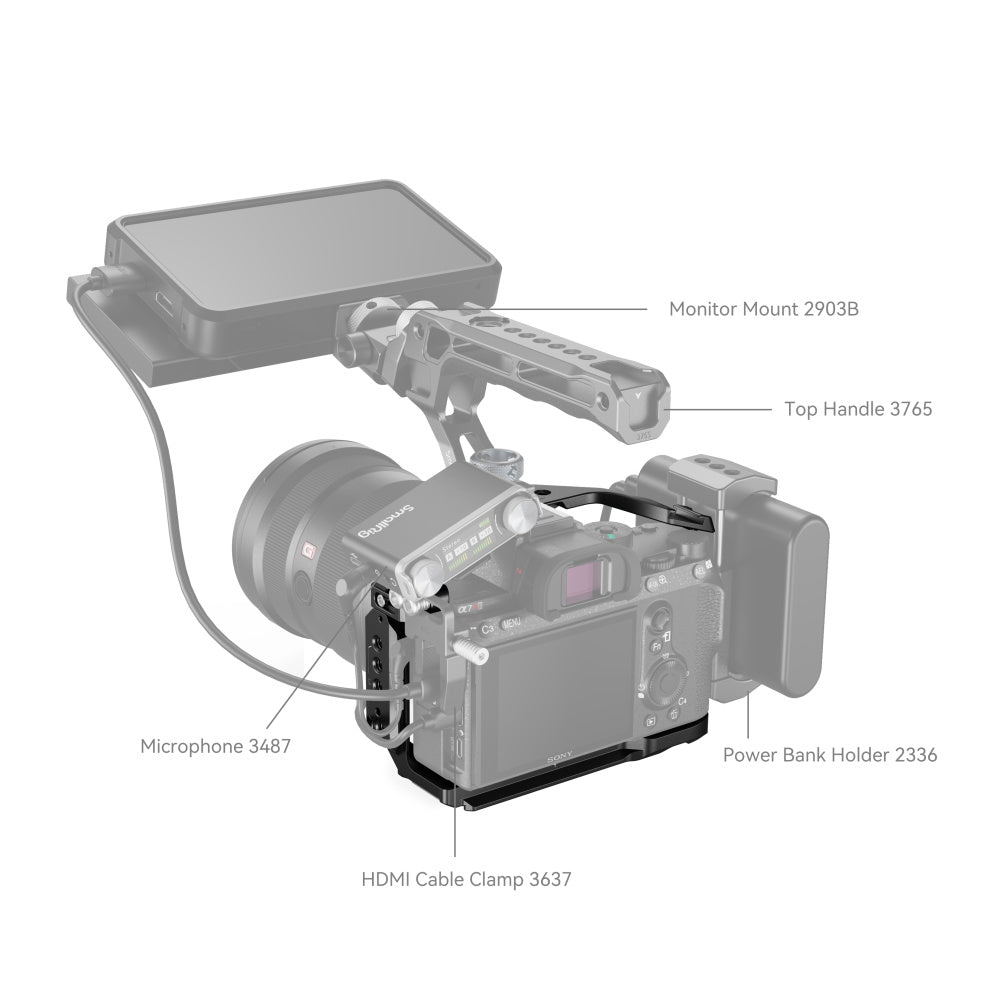 SmallRig Cage for Sony Alpha 7 III / Alpha 7R III 2087D