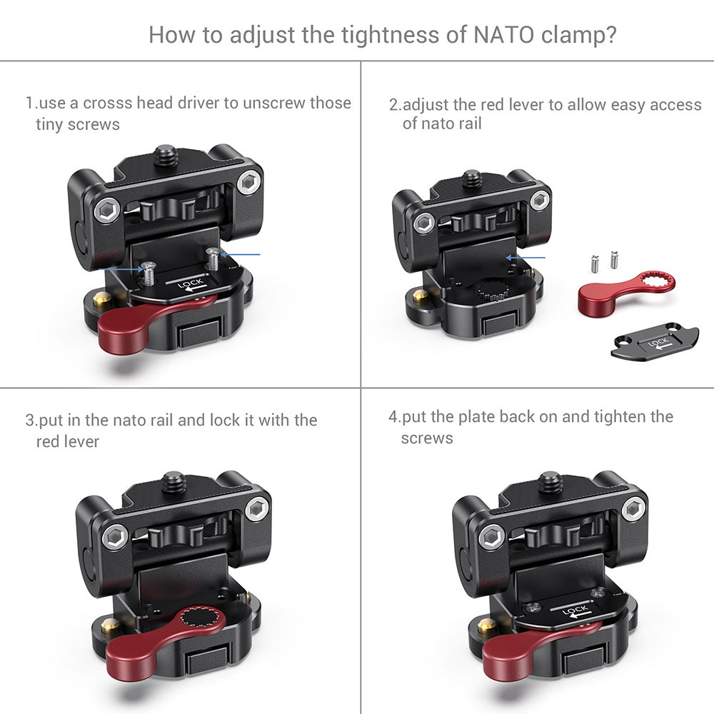 SmallRig Tilt Monitor Support with NATO Clamp 2100B