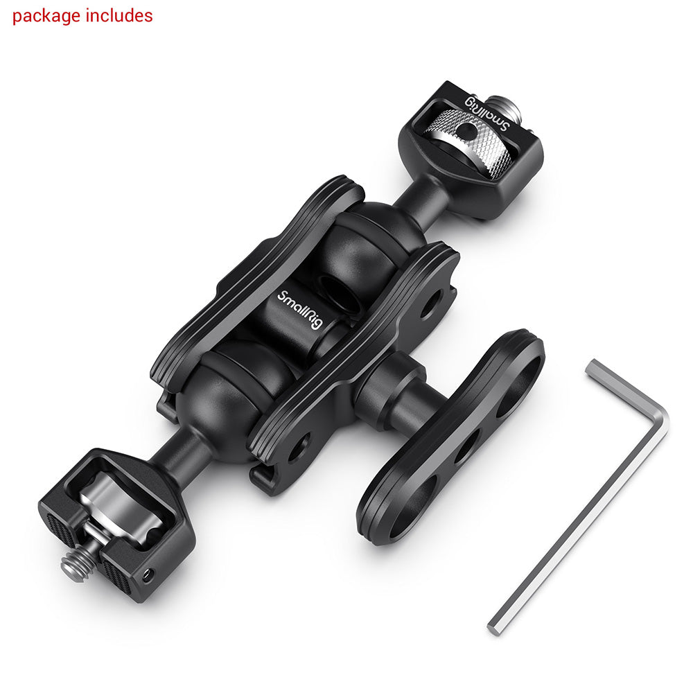 SmallRig Magic Arm with Double Ball Heads (ARRI 3/8''-16 Locating Screw and 1/4"-20 Screw) 2115C