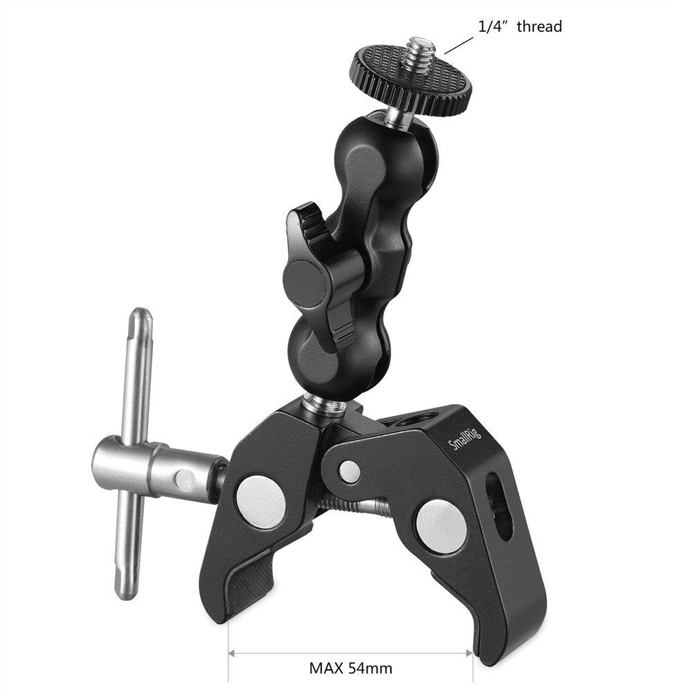 SmallRig Crab-Shaped Super Clamp with Ballhead Magic Arm 2164