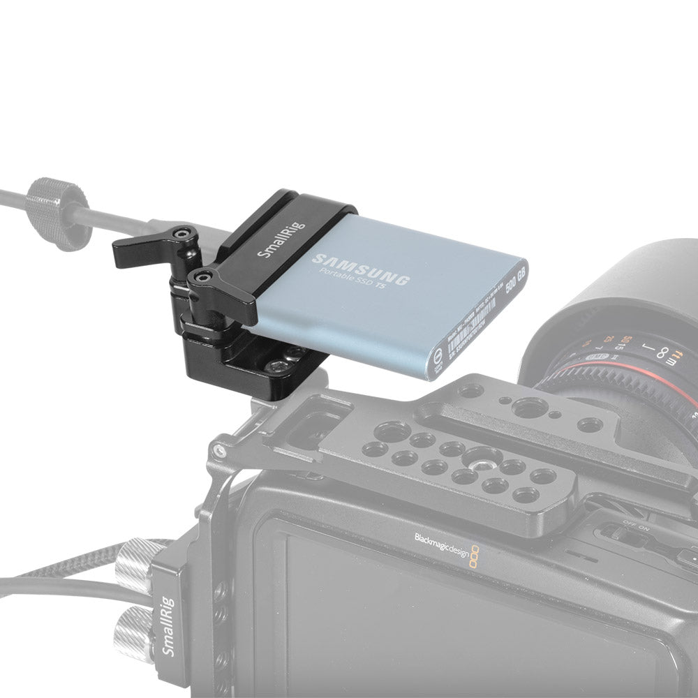 SmallRig Samsung T5 SSD Mounting Clamp for BMPCC 4K / 6K and Z CAM Cages 2245B