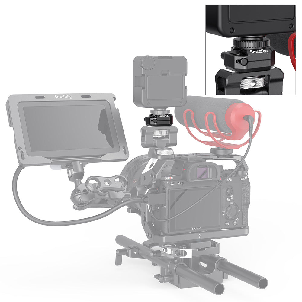 SmallRig Multifunctional Cold Shoe Mount Plate with Safety Release 2797