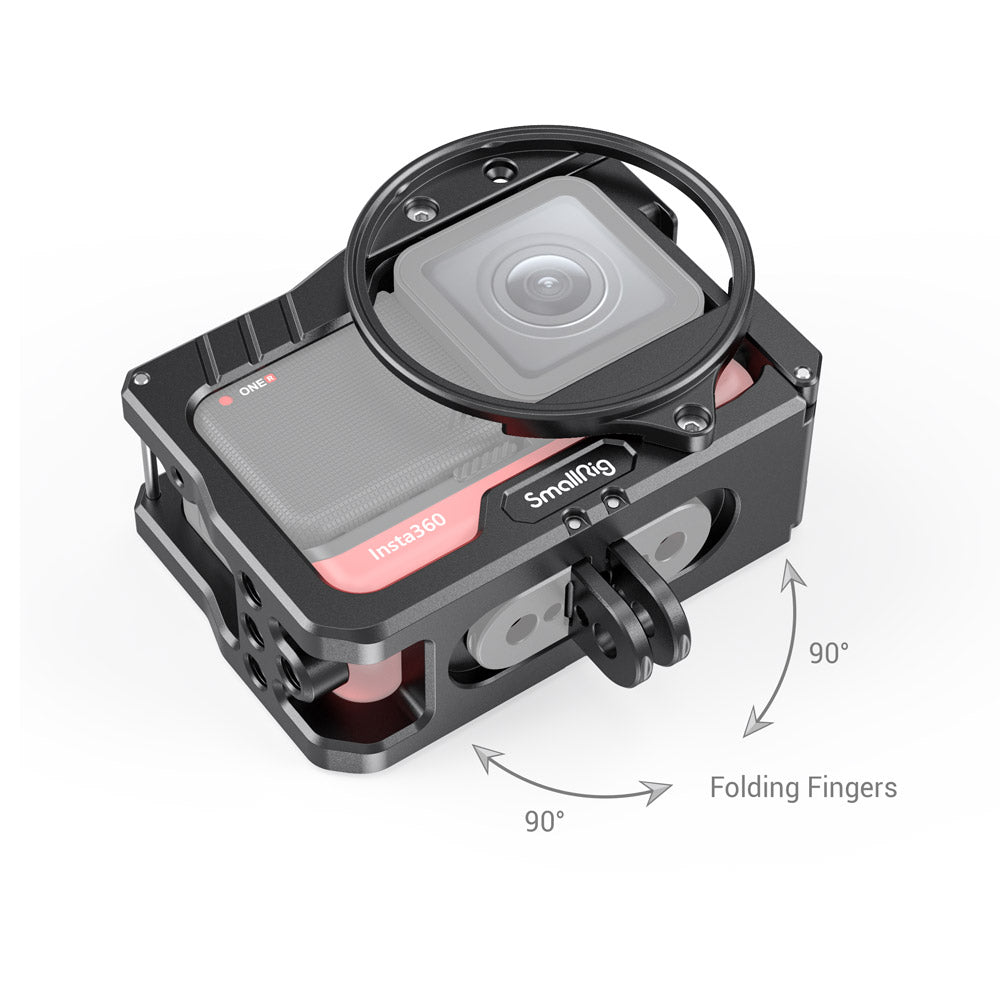 SmallRig Vlogging Cage and 52mm Filter Adapter for Insta360 ONE R 4K Edition 2901