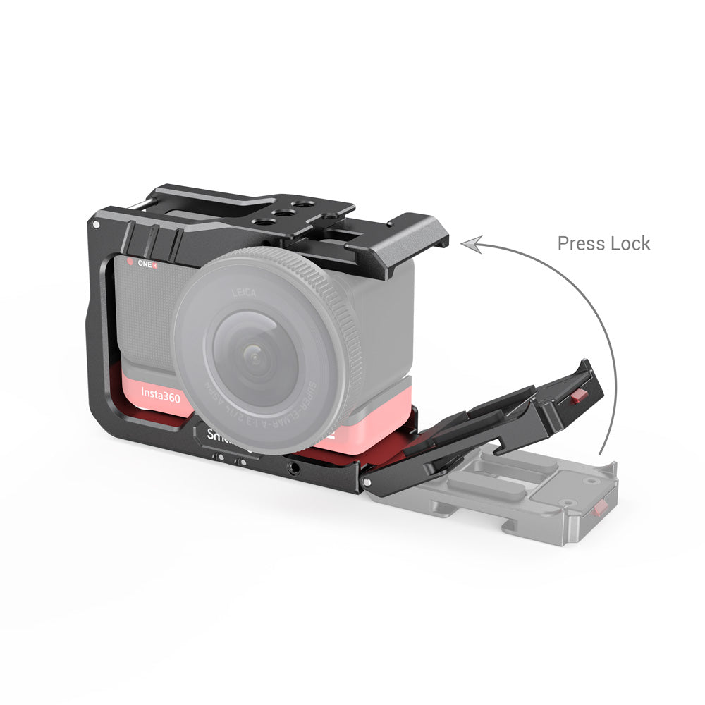 SmallRig Vlogging Cage and 52mm Filter Adapter for Insta360 ONE R 4K Edition 2901