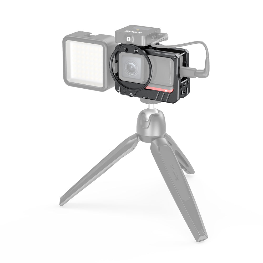 SmallRig Vlogging Cage and 52mm Filter Adapter for Insta360 ONE R 4K Edition 2901