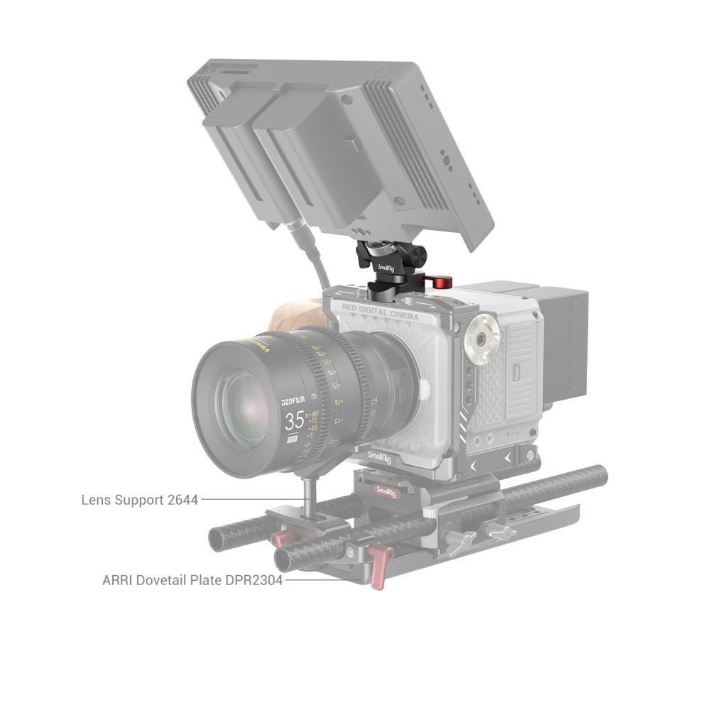 SmallRig Swivel and Tilt Adjustable Monitor Support with NATO Clamp 2906B