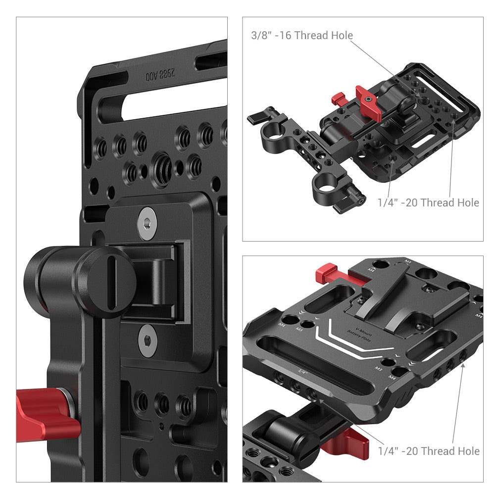SmallRig V Mount Battery Mount Plate with Adjustable Arm 2991