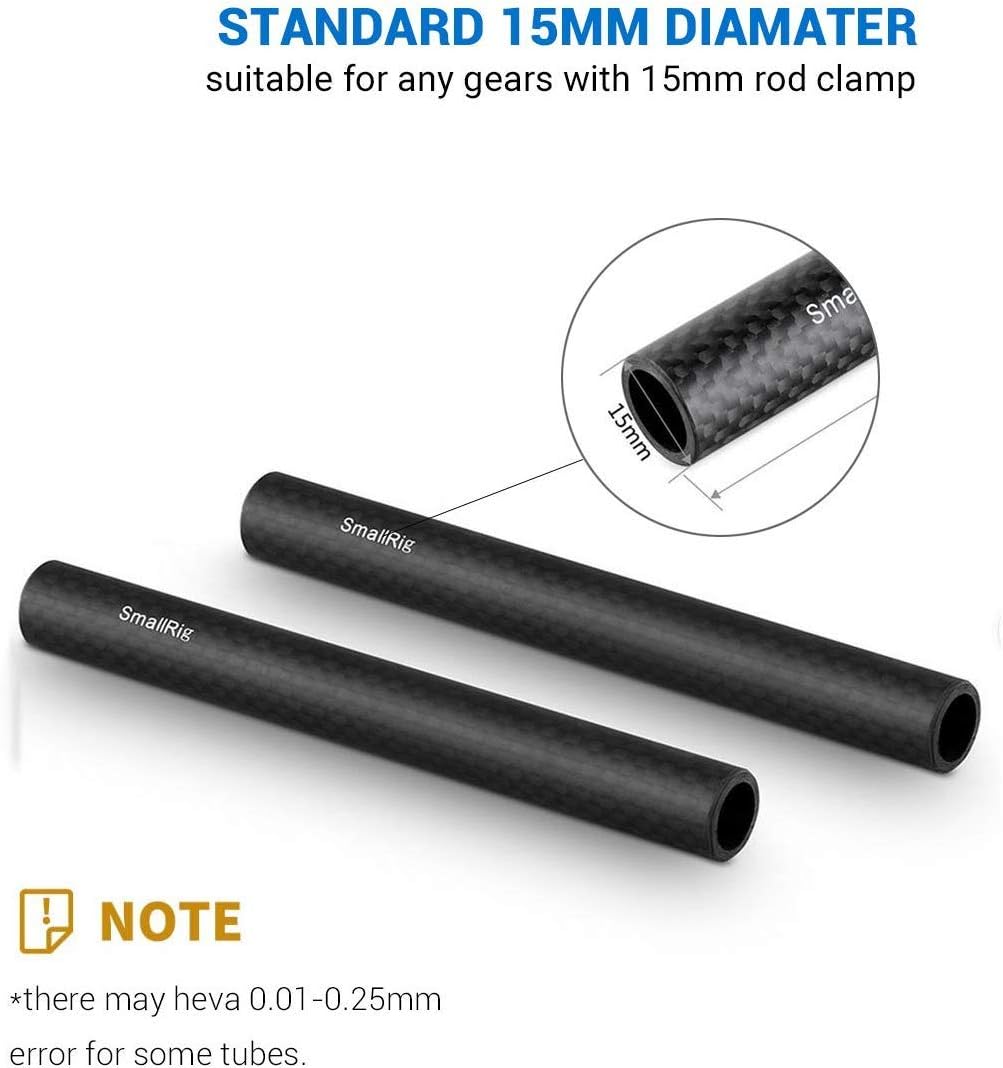 SmallRig 15mm Carbon Fiber Rod (150mm / 6in) 1872