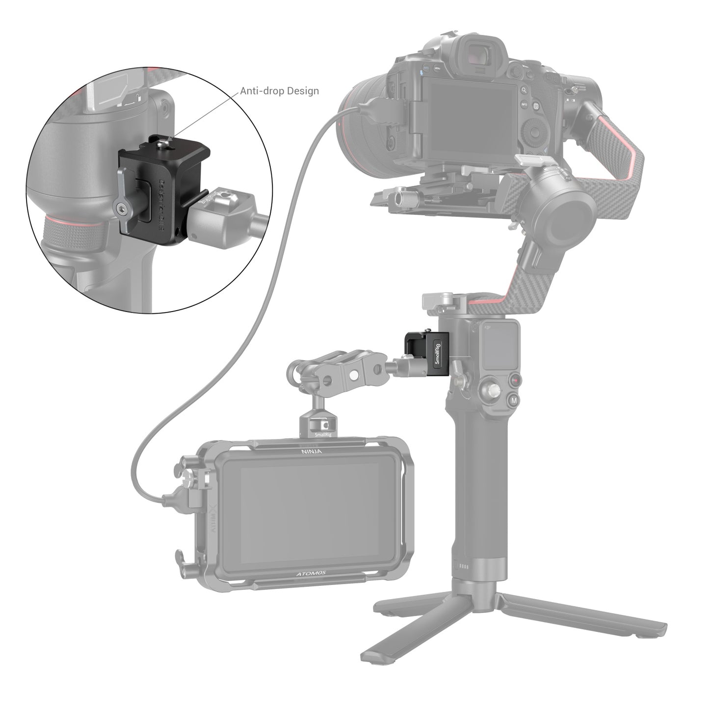 SmallRig NATO-Clamp Mount Plate for DJI RS 2 / RSC 2 / RS 3 / RS 3 Pro / RS 3 mini Stabilizers 3025