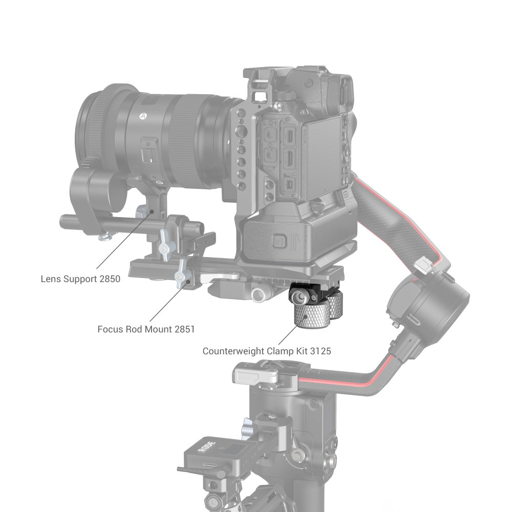 SmallRig Manfrotto Quick Release Plate for DJI RS 2 / Ronin-S / RS 3 / RS 3 Pro Stabilizers 3031B