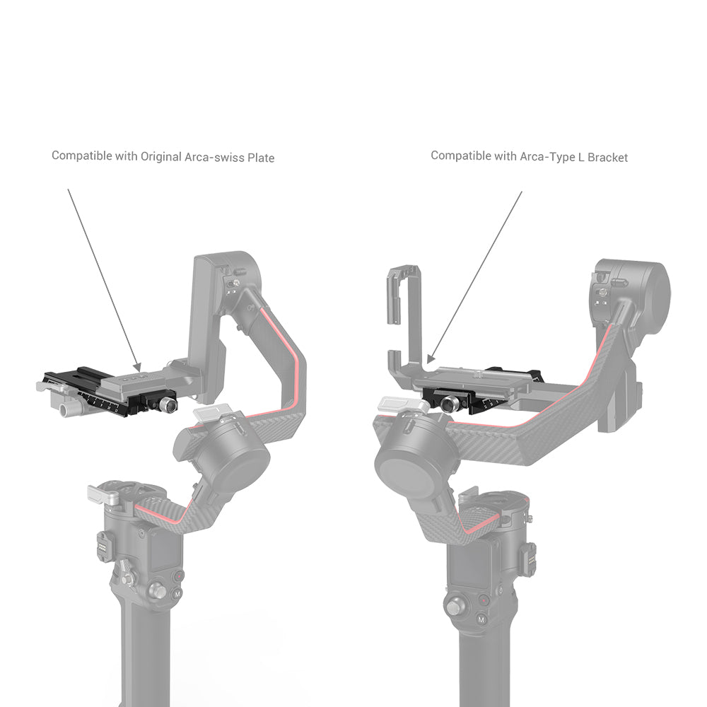 SmallRig Arca-Swiss Quick Release Plate for DJI RS 2 / RSC 2 / Ronin-S / RS 3 / RS 3 Pro Stabilizers 3061
