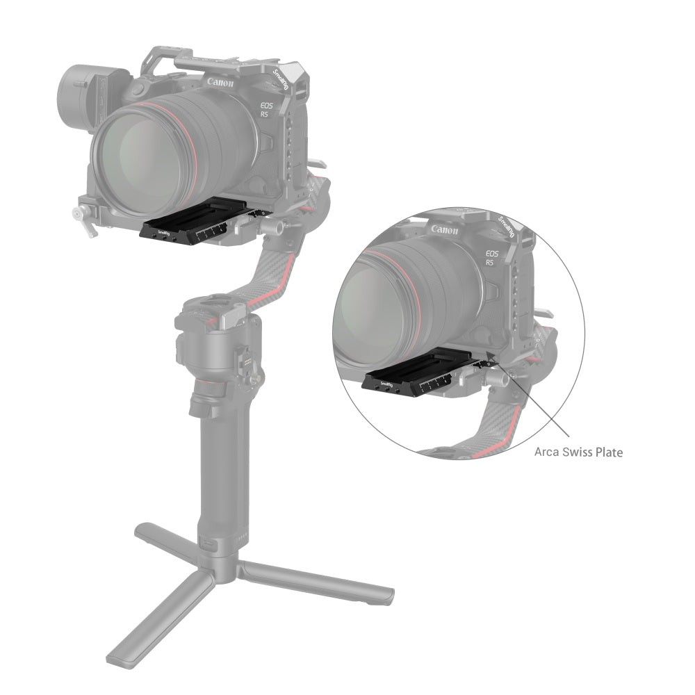 SmallRig Arca-Swiss Quick Release Plate for DJI RS 2 / RSC 2 / Ronin-S / RS 3 / RS 3 Pro Stabilizers 3061