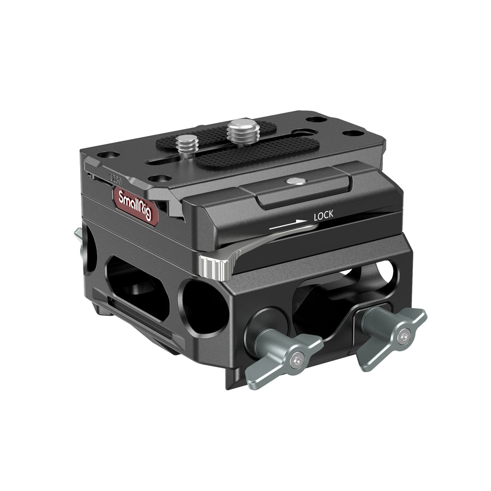 SmallRig Lightweight Bottom Mount Plate with Dual 15mm Rod Support System (Magnesium Alloy) 3067