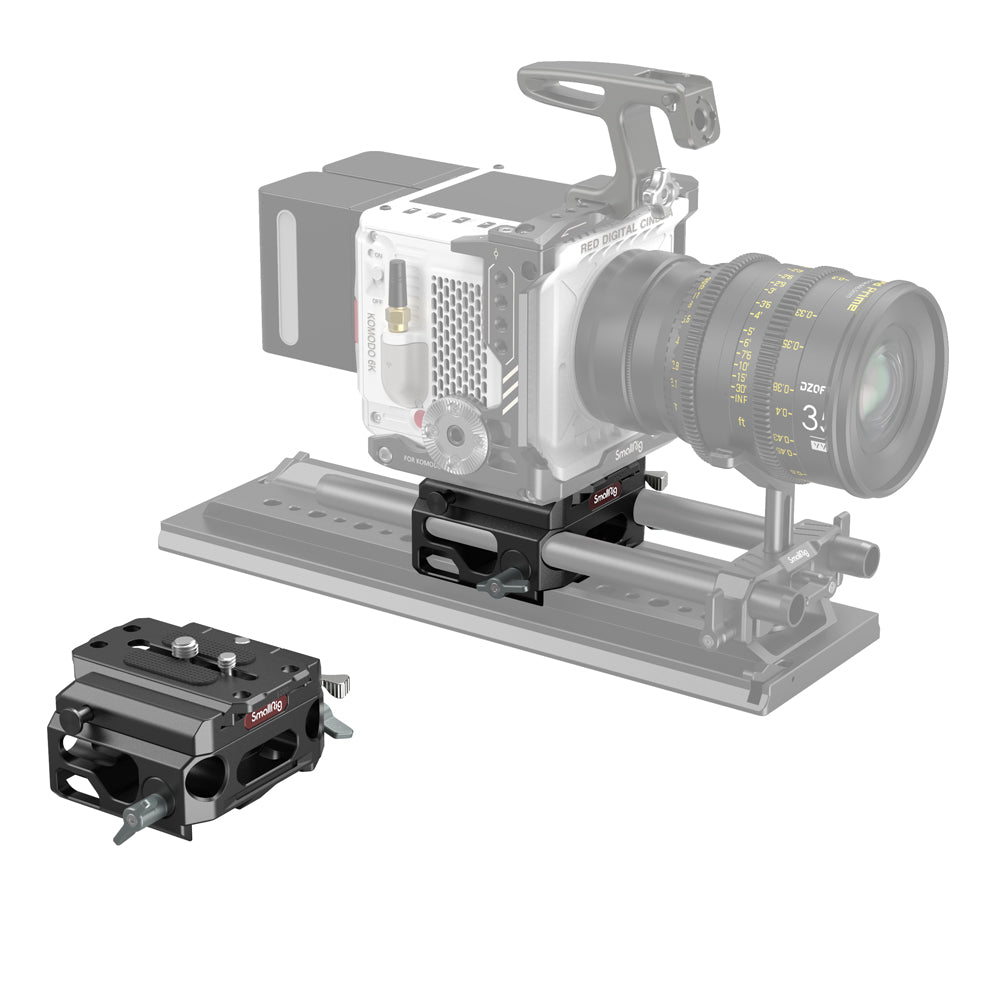 SmallRig Lightweight Bottom Mount Plate with Dual 15mm Rod Support System (Magnesium Alloy) 3067