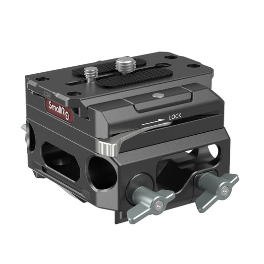 SmallRig Lightweight Bottom Mount Plate with Dual 15mm Rod Support System (Magnesium Alloy) 3067