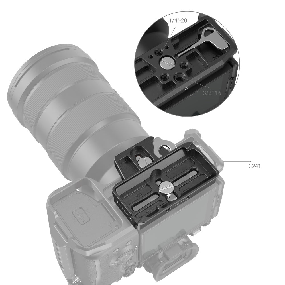 SmallRig Extended Arca-Swiss Quick kelease plate for DJI RS2 / RSC RS3 / RS3 Pro Gimbals 3162B
