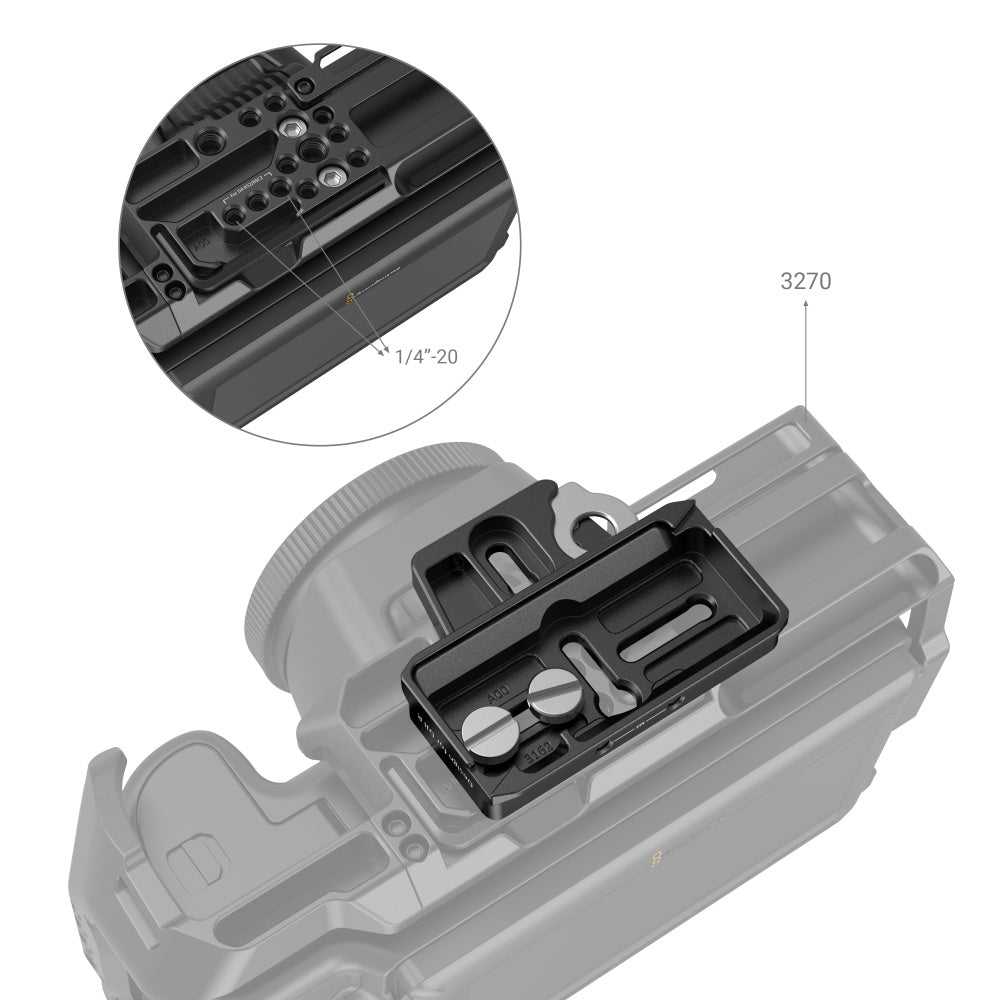 SmallRig Extended Arca-Swiss Quick kelease plate for DJI RS2 / RSC RS3 / RS3 Pro Gimbals 3162B