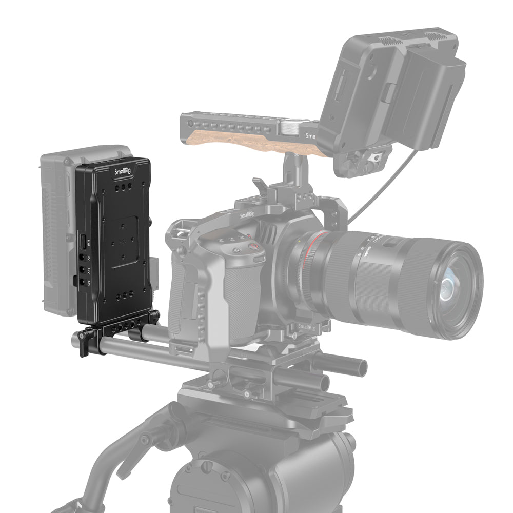 SmallRig V Mount Battery Adapter Plate with Adjustable Arm 3204