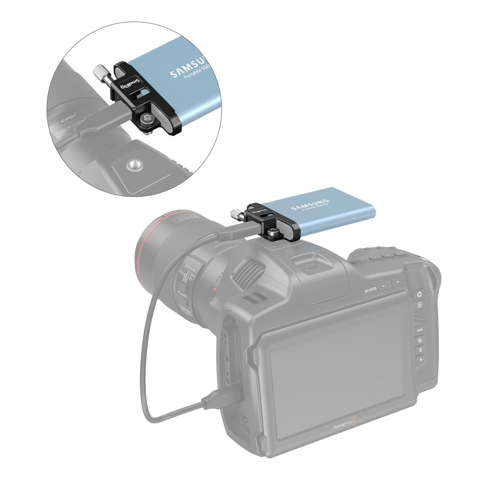 SmallRig Samsung T5 SSD Mounting Clamp for BMPCC 6K Pro Cage 3300
