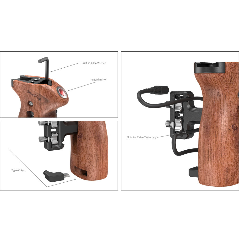 SmallRig Threaded Side Handle with Record Start / Stop Remote Trigger 3323