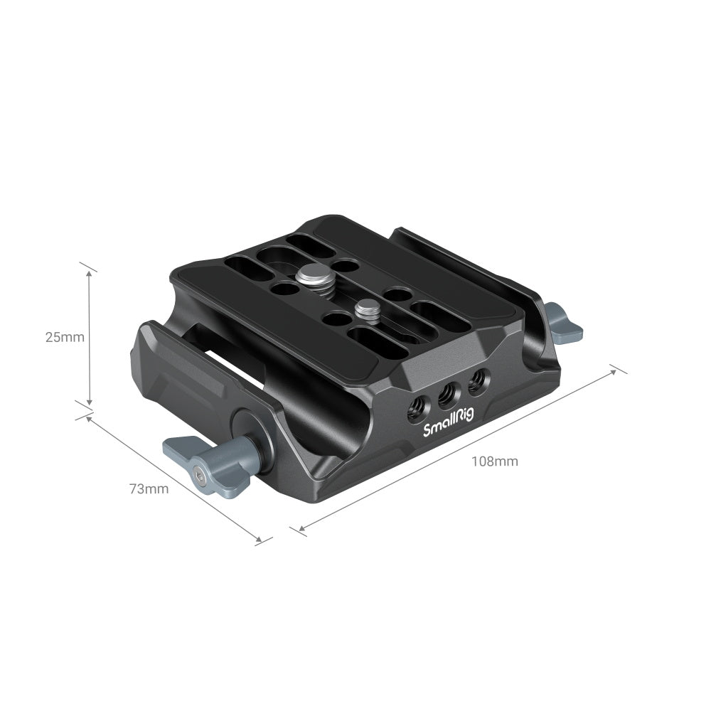 SmallRig Universal LWS Bottom Mount Plate with Dual 15mm Rod Clamp 3357