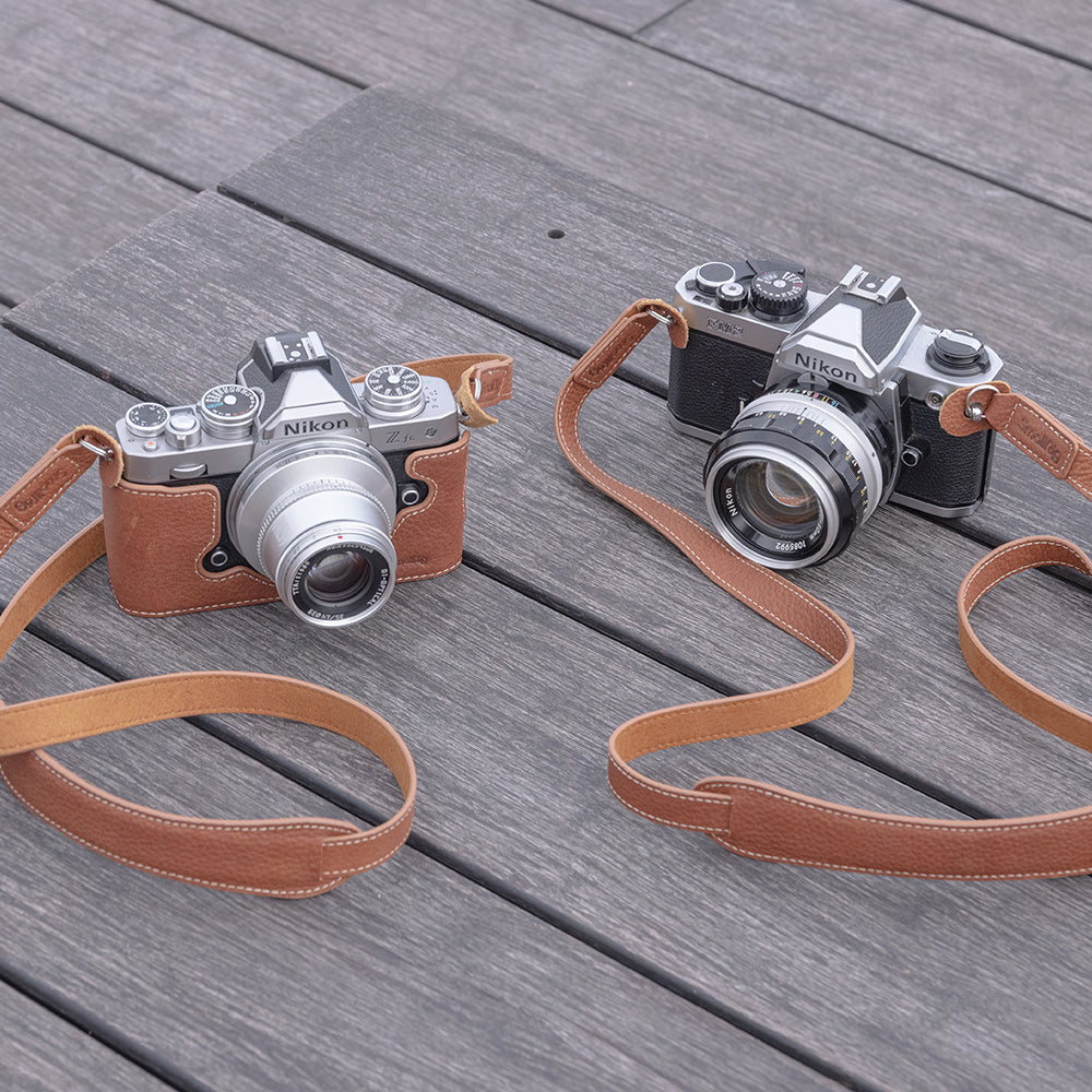 SmallRig Half Camera Leather Case Kit with Shoulder Strap for Nikon Z fc 3481