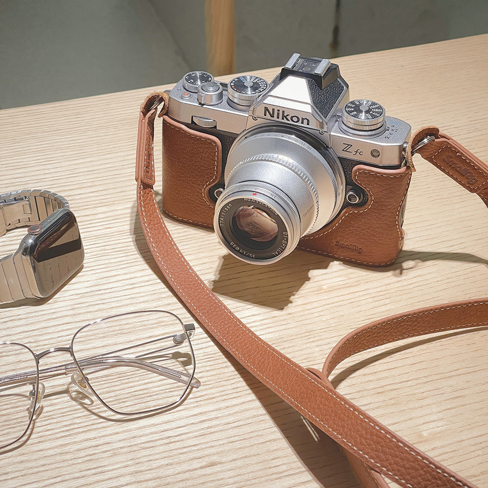 SmallRig Half Camera Leather Case Kit with Shoulder Strap for Nikon Z fc 3481