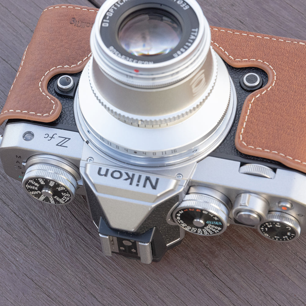 SmallRig Half Camera Leather Case Kit with Shoulder Strap for Nikon Z fc 3481