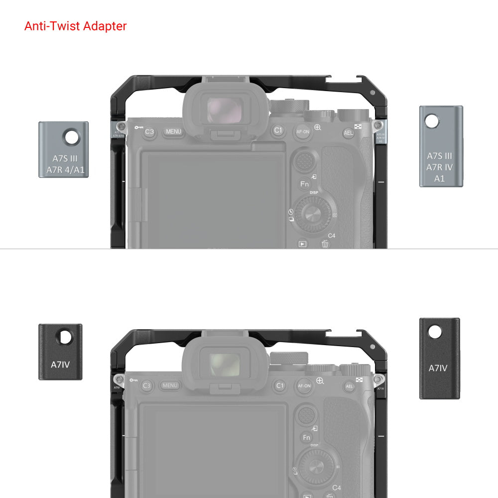 SmallRig Cage for Sony Alpha 7R V / Alpha 7 IV / Alpha 7S III / Alpha 7R IV / Alpha 1 with VG-C4EM Battery Grip 3594