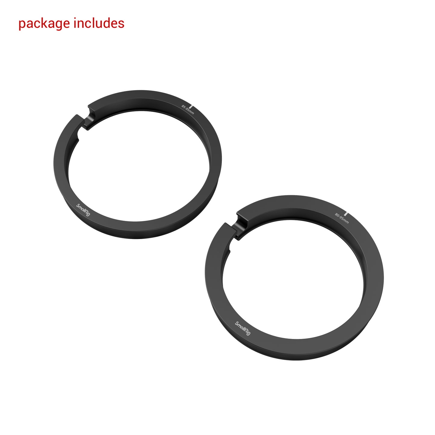 SmallRig Clamp-on Lens Adapter Ring Kit (Φ80 / 85 ~ 95mm) 3654