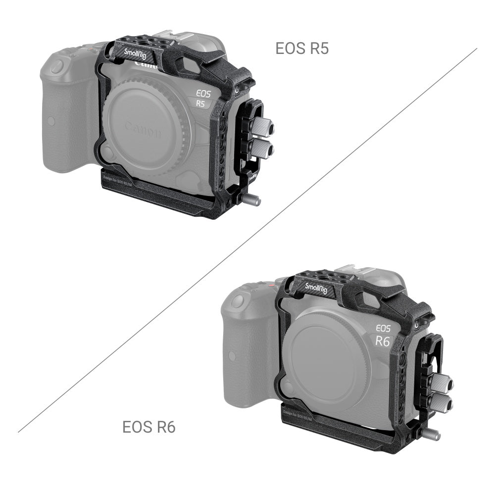 SmallRig “Black Mamba“ Half Cage / Cable Clamp for Canon EOS R5/R6/R5 C 3656