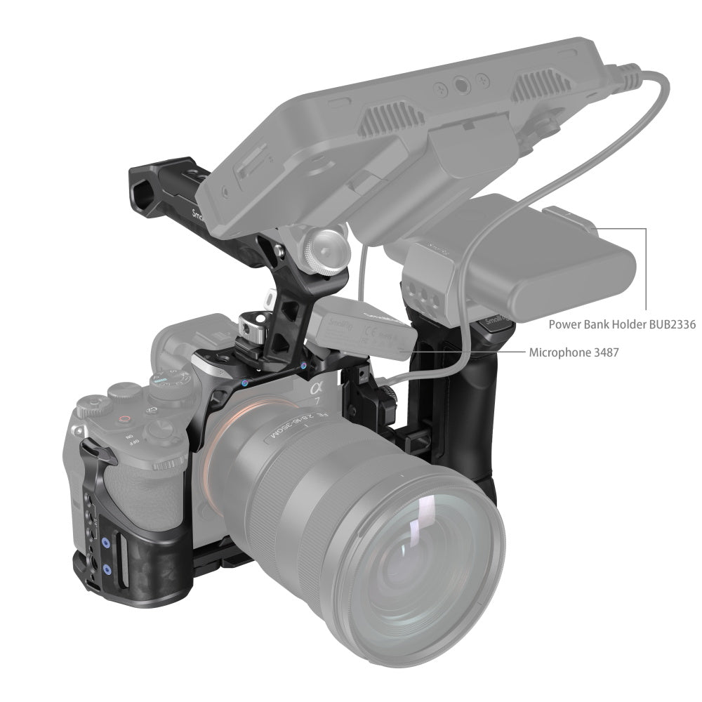 SmallRig "Rhinoceros" Advanced Cage Kit for Sony Alpha 7R V / Alpha 7 IV / Alpha 7S III 3710