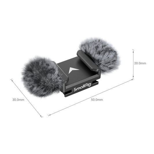 SmallRig Furry Windscreen with Cold Shoe Adapter for Nikon Z 30 3859