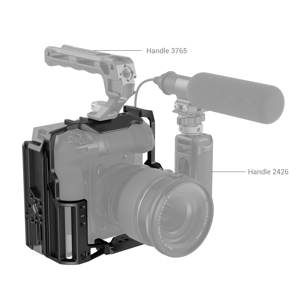 SmallRig Multifunctional Cage for FUJIFILM X-H2 / X-H2S with FT-XH / VG-XH Battery Grip 3933