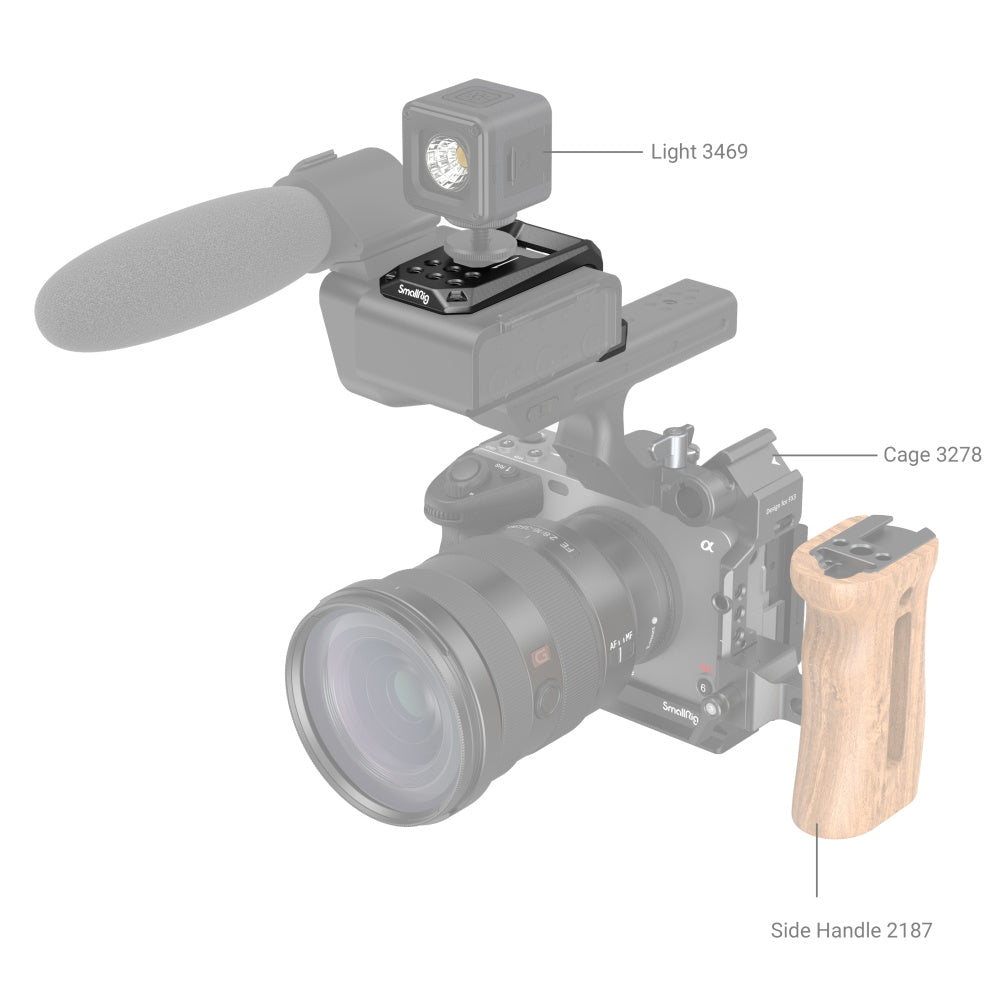 SmallRig Top Mount Plate for Sony FX30 / FX3 XLR Unit MD3990