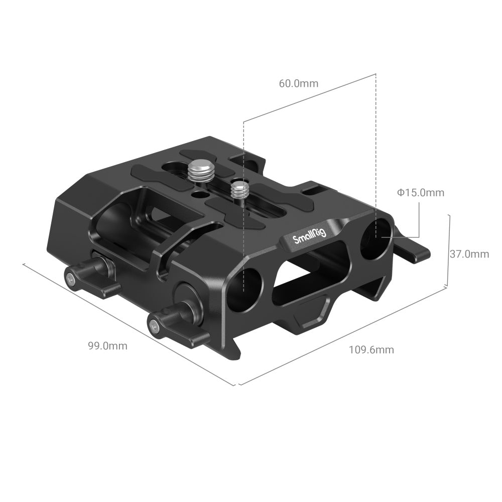 SmallRig 15mm Dovetail Bottom Mount Plate 4002