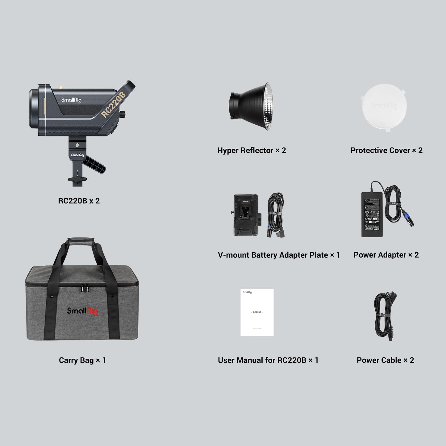 SmallRig RC220B 2-LED Video Light Kit (EU) 4026