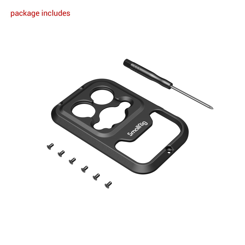 SmallRig 17mm Threaded Lens Back Mount Plate for iPhone 14 Pro Max Cage 4079
