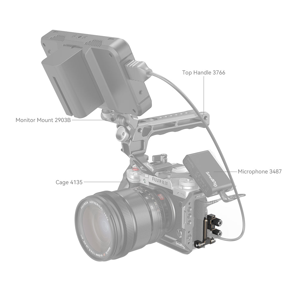 SmallRig HDMI and USB-C Cable Clamp for FUJIFILM X-T5 4147