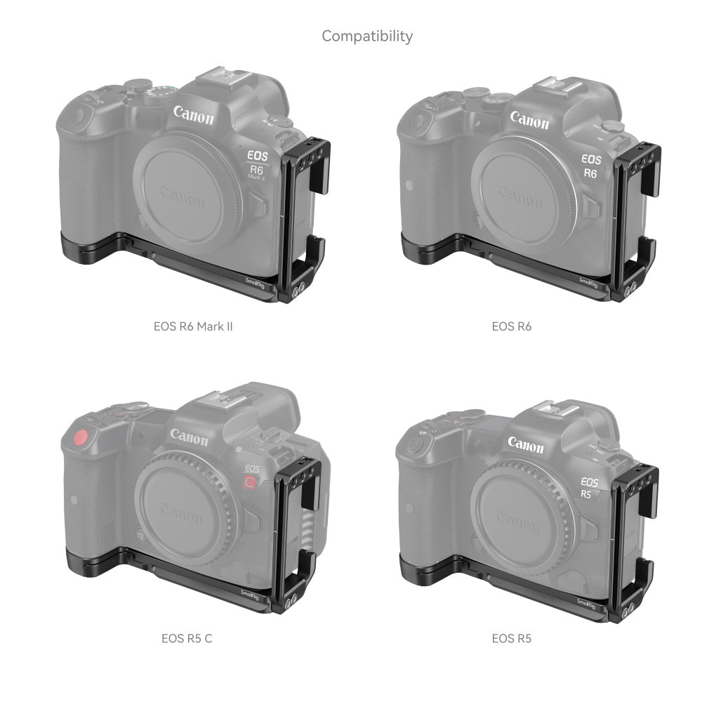 SmallRig L-Shape Mount Plate for Canon EOS R6 Mark II / R5 / R5 C / R6 4160