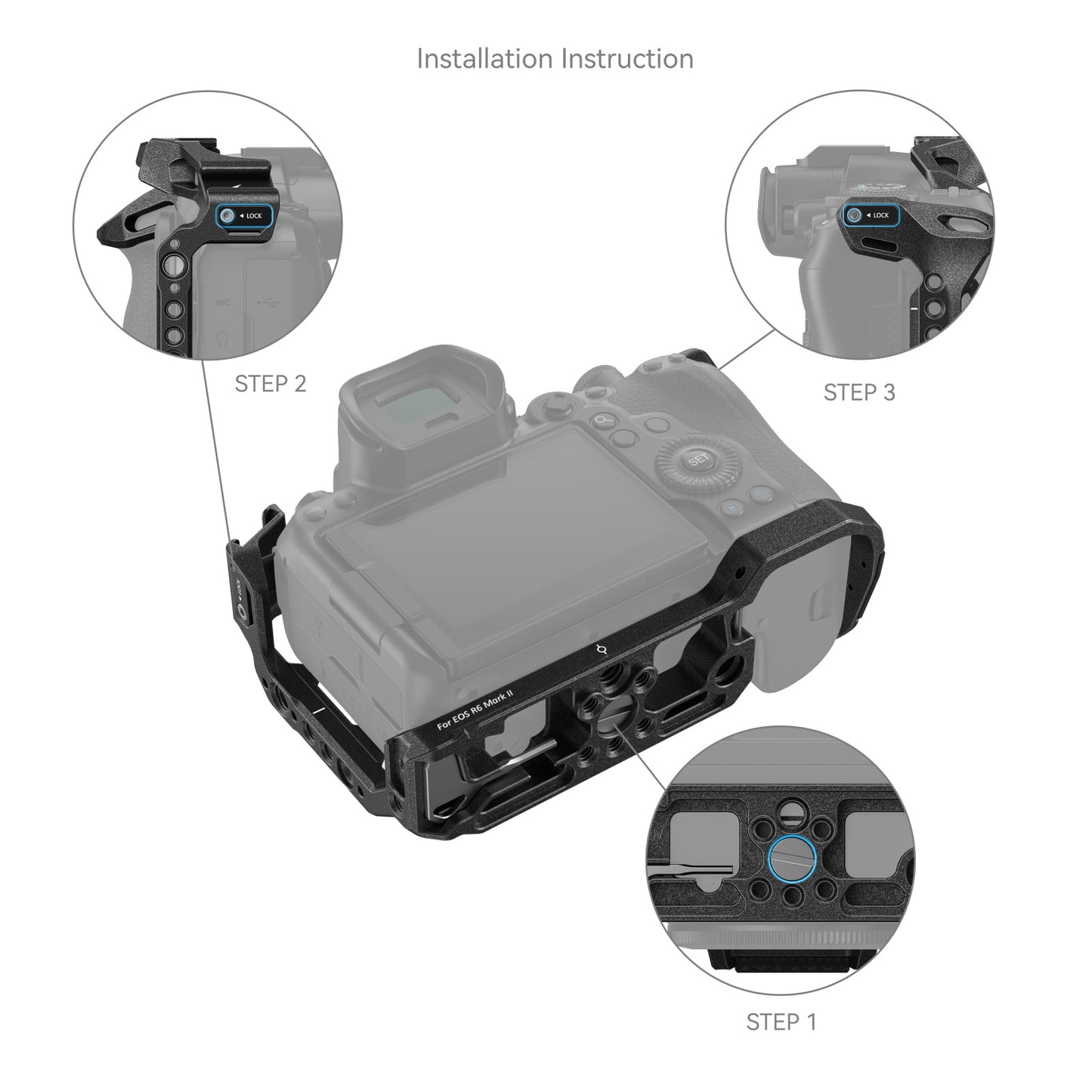 SmallRig “Black Mamba” Camera Cage for Canon EOS R6 Mark II 4161