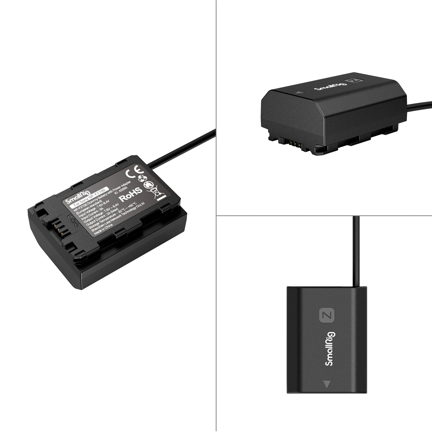 SmallRig NP-FZ100 Dummy Battery with Power Adapter (European standard) 4269BSold in the European Region Only